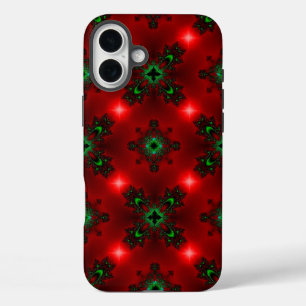 KerstArtdeco Retro-stijl iPhone 16 Plus Hoesje