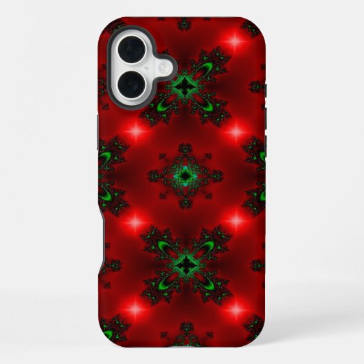 KerstArtdeco Retro-stijl iPhone Hoesje (Achterkant)