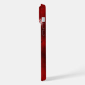 Kerstartiest met zwarte kat iPhone hoesje (Linkerkant)