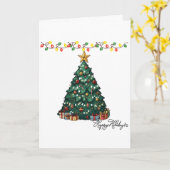 Kerstartikelen Kaart (Gele Bloem)