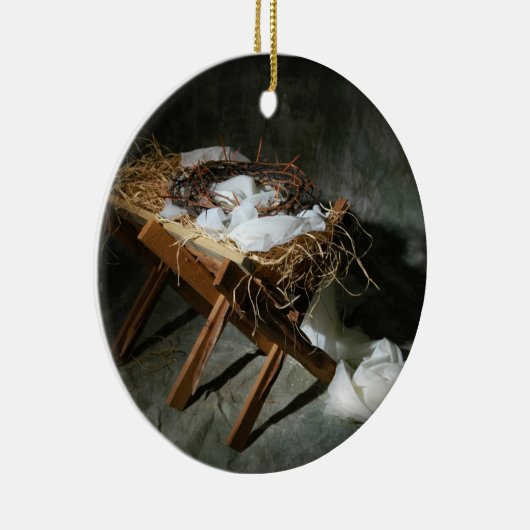 kerstartikelmetafoor metalen ornament (Rechts)