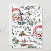 Kerstartkaarten Prettig Kerstmis witte Kerstkaart Kaart (Voorkant)