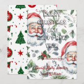 Kerstartkaarten Prettig Kerstmis witte Kerstkaart Kaart (Voorkant / Achterkant)