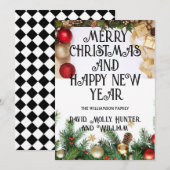 Kerstartkaarten Prettig Kerstmis Witte Kerstkaart Kaart (Voorkant / Achterkant)