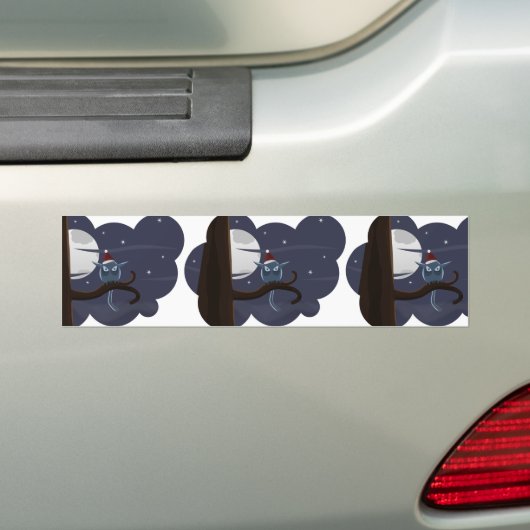 kerstauil bumpersticker (Op auto)
