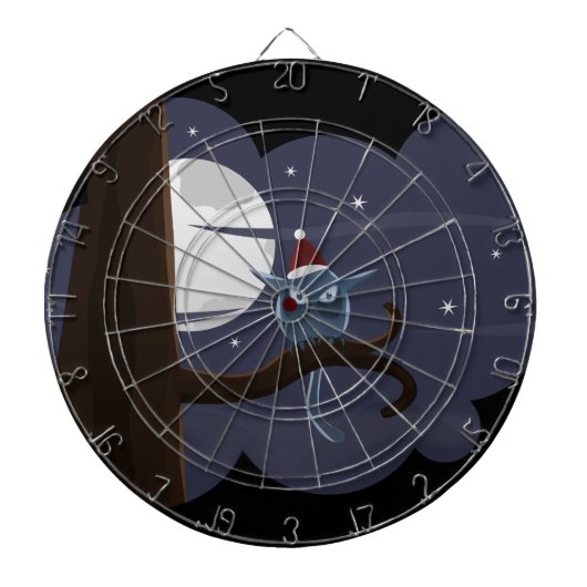 kerstauil dartbord (Voorkant)