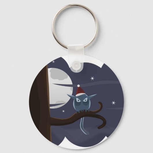 kerstauil sleutelhanger (Voorkant)