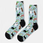 KerstAustralian Shepherd Socks Sokken (Links)