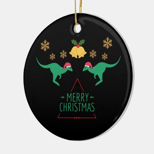 KerstAustralië Kangaroo Keramisch Ornament (Links)