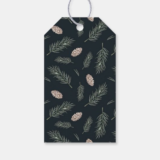 Kerstauto aangepaste vakantie Waterverf Cadeaulabel (Achterkant)