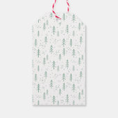 Kerstauto en dennen cadeaulabel (Achterkant)