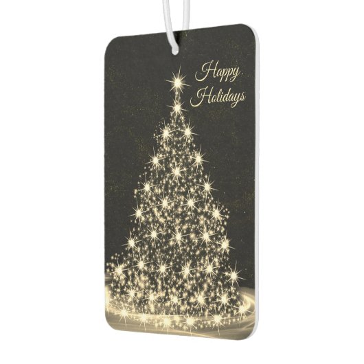 Kerstauto gouden winter zwart luchtverfrisser (Links)