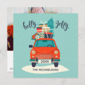 Kerstauto | Kerstkaart (Voorkant / Achterkant)