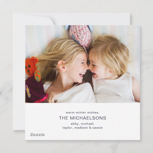 Kerstauto | Kerstkaart met foto (Achterkant)