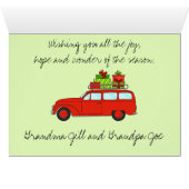  kerstauto met cadeaus (Binenzijde Horizontaal (Onderkant))