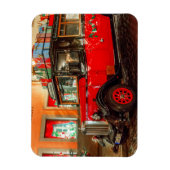 Kerstauto met cadeaus magneet (Verticaal)