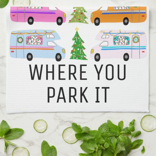 Kerstavecampagne met een charmante kerstabel RV-mo Theedoek (Gevouwen)