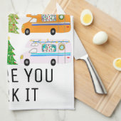 Kerstavecampagne met een charmante kerstabel RV-mo Theedoek (Quarter Fold)