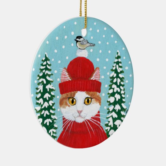 Kerstavedruisversiering Keramisch Ornament (Rechts)