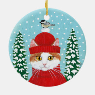 Kerstavedruisversiering Keramisch Ornament