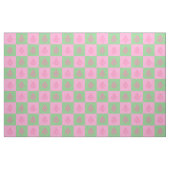 Kerstaven: boomroze en groene structuur stof (Fat Quarter)