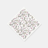 Kerstaven en bessen - Bourgogne Servet (Hoek)