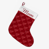 Kerstaven en Buttonnen Grote Kerstsok (Voorkant (Hangend))