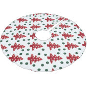 Kerstaven en Buttonnen patroonpatronen Kerstboom Rok (Gekanteld)