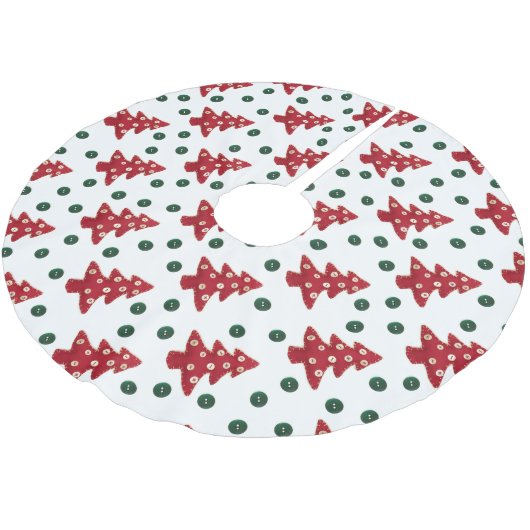 Kerstaven en Buttonnen patroonpatronen Kerstboom Rok (Gekanteld)