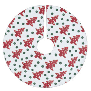 Kerstaven en Buttonnen patroonpatronen Kerstboom Rok