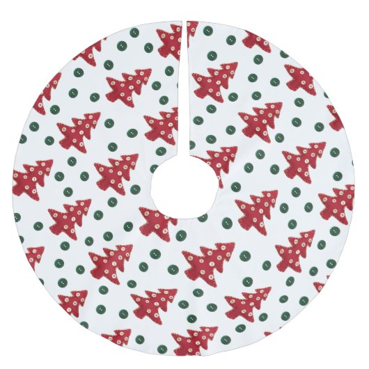 Kerstaven en Buttonnen patroonpatronen Kerstboom Rok (Voorkant)