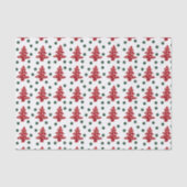 Kerstaven en Buttonnen Tissuepapier (Voorkant)