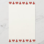 Kerstaven en hart briefpapier (Voorkant)