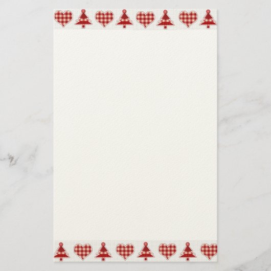 Kerstaven en hart briefpapier (Voorkant)