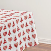 Kerstaven en hart tafelkleed (Voorbeeld)