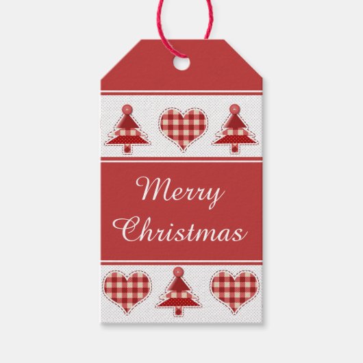 Kerstaven en kerst met een kunstzinnige smaak cadeaulabel (Voorkant)