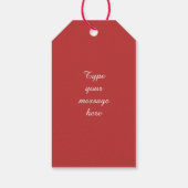 Kerstaven en kerst met een kunstzinnige smaak cadeaulabel (Achterkant)