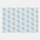 Kerstaven en kerstcadeaubladen voor vogels inpakpapier vel (Voorkant 2)