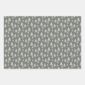 Kerstaven en kersttouwen inpakpapier vel (Voorkant 3)