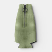 Kerstaven en Snowflakes Green ID863 Flesjeskoeler (Achterkant)