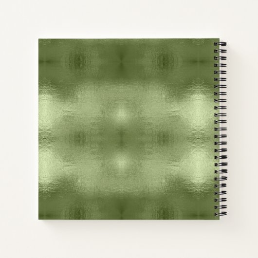 Kerstaven en Snowflakes Green ID863 Notitieboek (Achterkant)