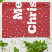 Kerstaven en Snowflakes Kitchen Towel Theedoek (Gevouwen)