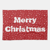 Kerstaven en Snowflakes Kitchen Towel Theedoek (Horizontaal)