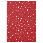 Kerstaven en Snowflakes Klembord (Achterkant)