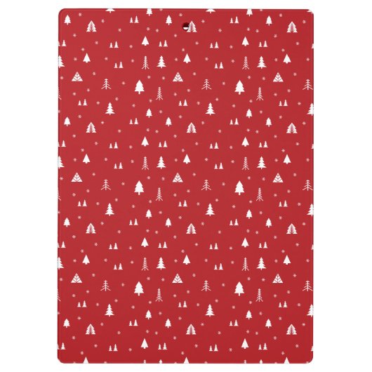 Kerstaven en Snowflakes Klembord (Achterkant)