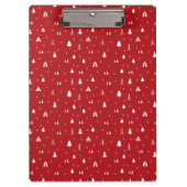 Kerstaven en Snowflakes Klembord (Voorkant)