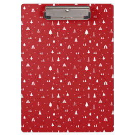 Kerstaven en Snowflakes Klembord