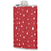 Kerstaven en Snowflakes Kolf Heupfles (Links)