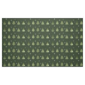 Kerstaven en Snowflakes Pattern Green ID863 Stof (Fat Quarter)