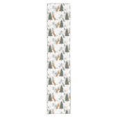 Kerstaven en tijgerpatroon korte tafelloper (Voorkant)